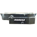 Moroso Pre-80 Chevrolet Small Block (w/1in Inspection Bung) Wet Sump 8qt 6.5in Steel Oil Pan-1