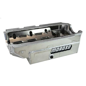 OIL PAN, SBC, PRE 85, 2 PC REAR MAIN, CIRCLE TRACK, SK MODIFIED, 8QT, 7.125 INCH , ALUM - 0