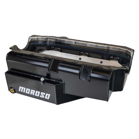 OIL PAN, SBC, PRE 85, 2 PC REAR MAIN, CIRCLE TRACK, SK MODIFIED, 8QT , STEEL, 7.00 INCH DEEP