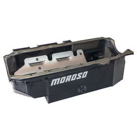 OIL PAN, SBC, PRE 85, 2 PC REAR MAIN, CIRCLE TRACK, SK MODIFIED, 8QT, STEEL, 6.50, INCH DEEP, W STARTER NOTCH - 0