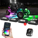 XK Glow RGBW 4pc Addressable LED Rock Light Kit-1