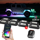 XK Glow RGBW 8pc Addressable LED Rock Light Kit-1