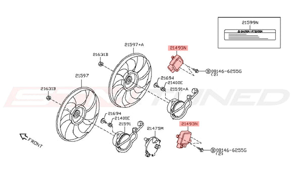Nissan Radiator Fan Module for R35 GTR (21493-4GA0A)
