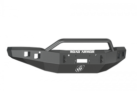 Road Armor 14-15 GMC 1500 Stealth Front Winch Bumper w/Pre-Runner Guard - Tex Blk
