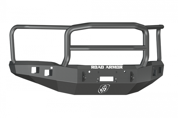 Road Armor 14-15 GMC 1500 Stealth Front Winch Bumper w/Lonestar Guard - Tex Blk