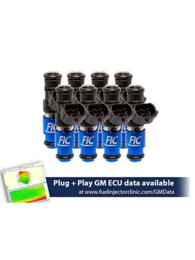 2150CC (240 LBS/HR AT OE 58 PSI FUEL PRESSURE) FIC FUEL INJECTOR CLINIC INJECTOR SET FOR 4.8/5.3/6.0 TRUCK MOTORS ('07-'13) (HIGH-Z)