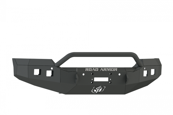 Road Armor 15-19 GMC 2500 Stealth Front Winch Bumper w/Pre-Runner Guard - Tex Blk