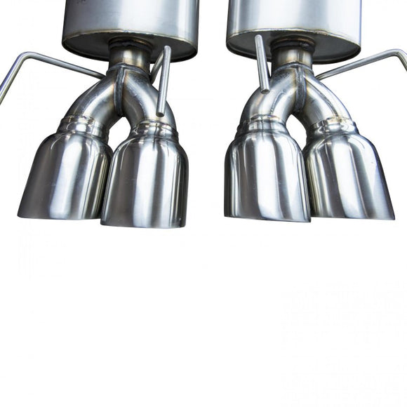 Kooks 2-1/2" Axle-Back w/SS Tips. 2009-2013 Corvette. Connects to OEM Exhaust.