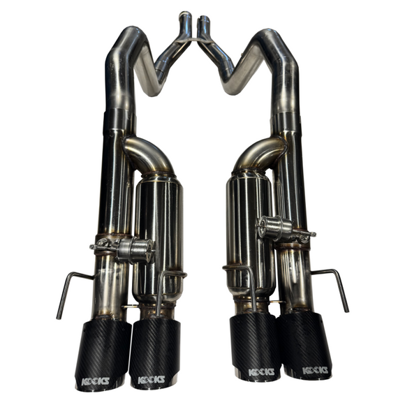 Kooks 09-13 Chevrolet Corvette Z06/ZR1 3in. Valved Axle-Back Exhaust w/ SS Tips
