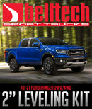 BELLTECH 2" LEVELING COILOVER KIT: 2019–2021 FORD RANGER 2/4WD-5