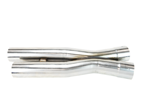 3" SS COMPETITION ONLY X-PIPE. 2014-2019 CORVETTE. CONNECTS TO OEM. - 0