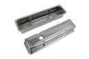 Mr. Gasket Chrome Tall-Style Valve Covers without Baffle Fits 1960-1986 Chevrolet Small Block 262-400-2