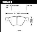Hawk Performance Ceramic Brake Pads | Multiple BMW Fitments-2