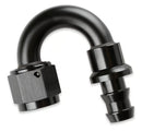 Mr. Gasket -4 180 Degree Push-On Hose Ends - Black-1