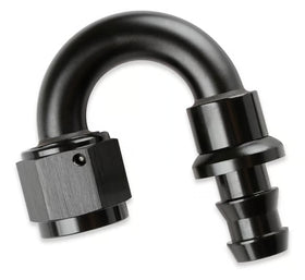Mr. Gasket -12 AN 180 Degree Push-On Hose Ends - Black
