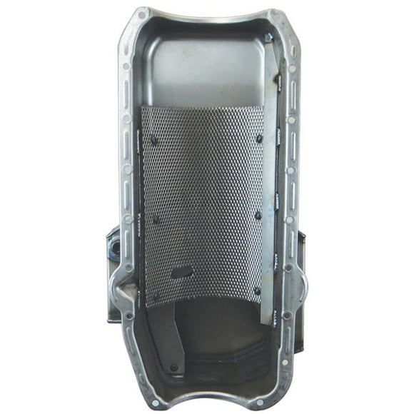 Moroso 80-85 Chevy Small Block/Dart (w/2 Pc Seal) Road Race Wet Sump 7qt 7.5in Steel Oil Pan - Black