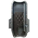 Moroso 80-85 Chevy SBC/Dart (w/2 Pc Seal/Low Clearance) Wet Sump 7qt 7in Steel Oil Pan - Black-2