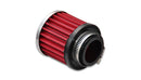 Vibrant Crankcase Breather Filter w/ Chrome Cap 1.5in 38mm Inlet ID-1