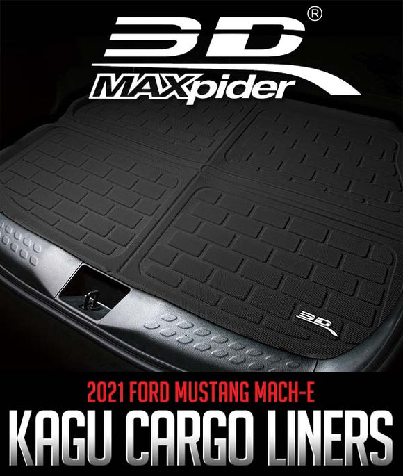 3D MAXpider 2021 Mustang Mach-E Kagu Rear Cargo Liner - Black