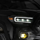 Form Lighting 2016-2023 Toyota Tacoma LED Projector Headlights with Selectable DRL Chrome (Pair)-2