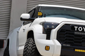 AlphaRex 22-23 Toyota Tundra LUXX-Series Headlights Alpha-Black w/Amber DRL - Req 810029 OR 810030 - 0