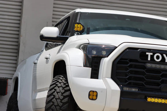 AlphaRex 22-23 Toyota Tundra LUXX-Series Headlights Alpha-Black w/Amber DRL - Req 810029 OR 810030