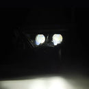 AlphaRex 22-23 Toyota Tundra LUXX-Series Headlights Alpha-Black w/Amber DRL - Req 810029 OR 810030-4