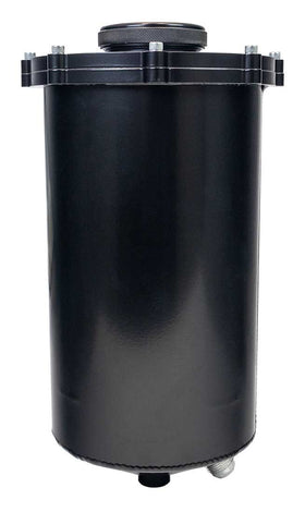 DRY SUMP TANK, 2 PC, 15 IN TALL, 7 IN DIA, 6 QT, BLACK POWDER COAT - 0