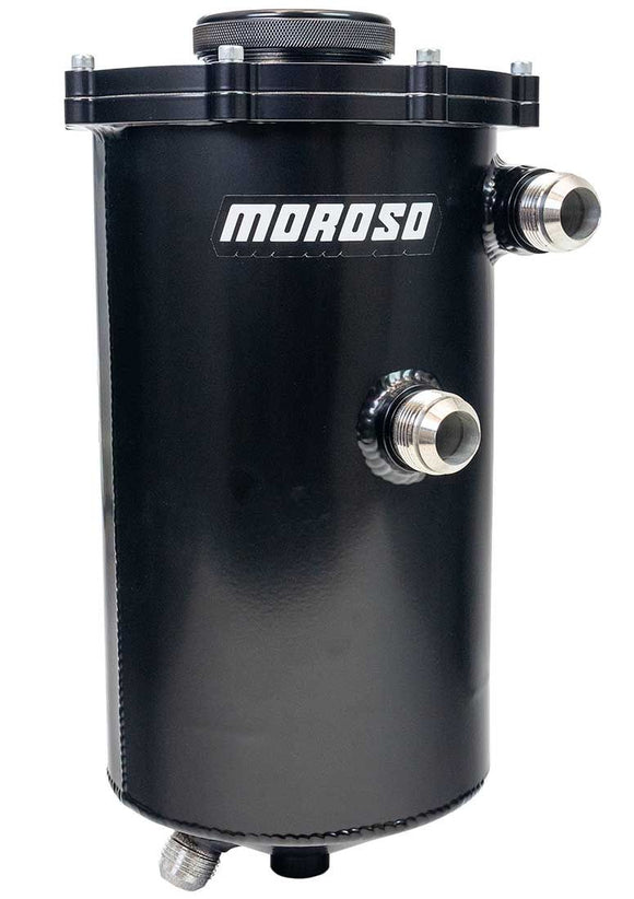 DRY SUMP TANK, 2 PC, 15 IN TALL, 7 IN DIA, 6 QT, BLACK POWDER COAT