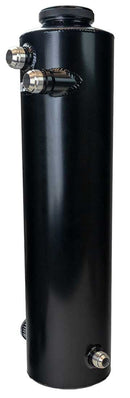 DRY SUMP TANK, SPRINT CAR, 6 INCH DIA, 24 INCH TALL, BLACK POWDER COAT-1