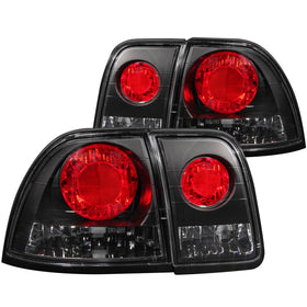 ANZO 1996-1997 Honda Accord Taillights Black