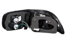ANZO 1992-1995 Honda Civic Taillights Black-2