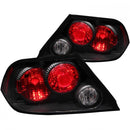 ANZO 2002-2003 Mitsubishi Lancer Taillights Black-1