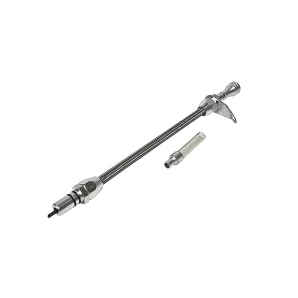 B&M AUTOMATIC TRANSMISSION DIPSTICK & TUBE - BILLET ALUMINUM/STAINLESS STEEL BRAIDED