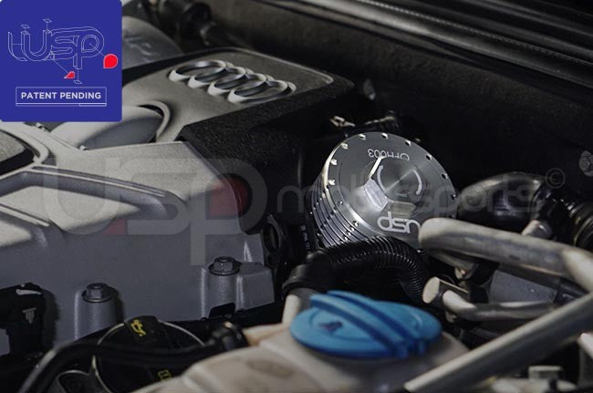 USP COOL FLOW ALUMINUM OIL FILTER HOUSING FOR 3.0T