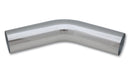 Vibrant 3.25in O.D. Universal Aluminum Tubing (45 Degree) 3.25in CLR 5in Leg Length-1