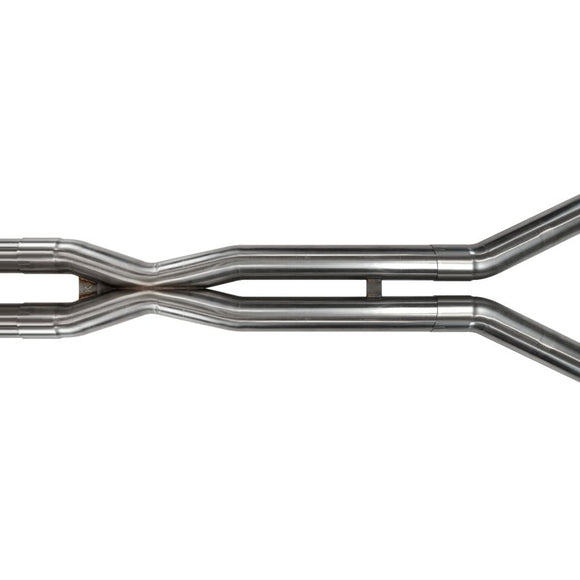 Kooks 10-15 Chevy Camaro SS/ZL1/1LE 3in Cat Back w/ 4in Slash Cut Black Tips