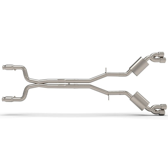 Kooks 3" SS Catted Header-Back Exhaust w/SS Quad Tips. 2016-2024 Camaro SS.