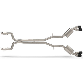 Kooks 3" SS Catted Header-Back Exhaust w/Black Quad Tips. 2016-2024 Camaro SS.
