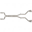 Kooks 3" GREEN Catted Header-Back Muffler Delete Exhaust w/Polished Quad Tips.-1