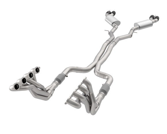 Kooks 16-22 Chevrolet Camaro SS/ZL1 2in Headers w/ GREEN Exhaust Kit Black Quad Tips