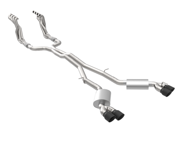 Kooks 16-22 Chevrolet Camaro SS 1 7/8in Headers w/ GREEN Exhaust Kit Black Quad Tips