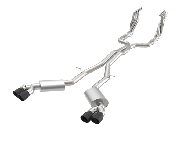 Kooks 16-22 Chevrolet Camaro SS/ZL1 2in Headers w/ GREEN Exhaust Kit Black Quad Tips