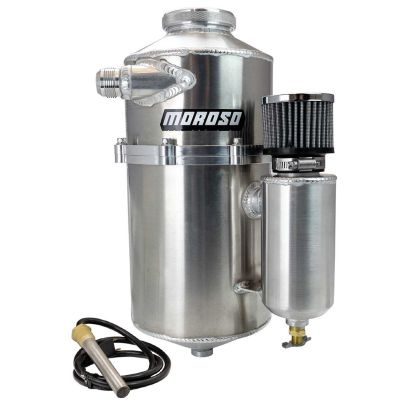 DRY SUMP TANK, 2 PC 60 40 SPLIT, 16.5 IN TALL, 7 IN DIA, WITH BREATHER TANK, DRAG RACE