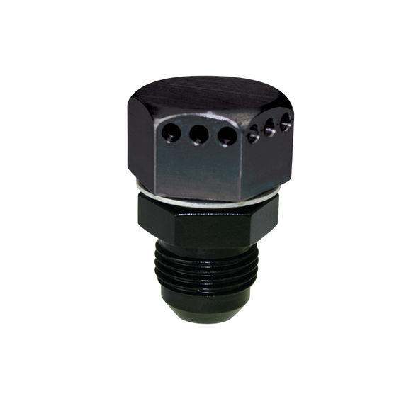 Moroso Positive Seal Vented Fitting -10An Male - Aluminum - Single