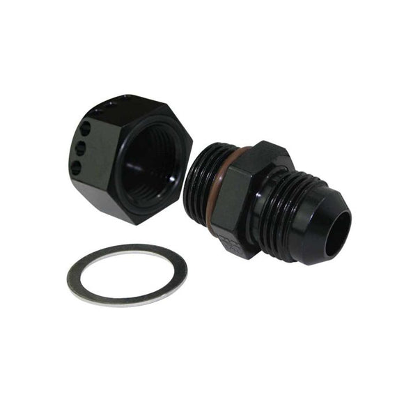 Moroso Positive Seal Vented Fitting -8An Male - Aluminum - Single