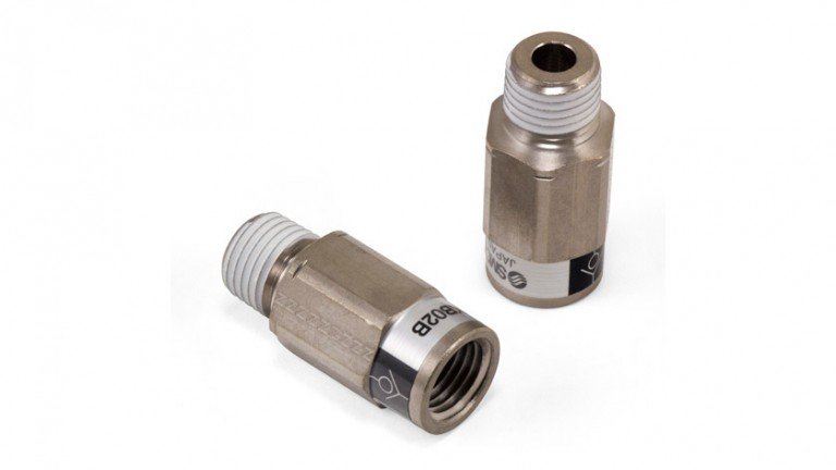 Check Valve - 1/4" FNPT x 1/4" MNPT - SMC # AKB02B-N02S