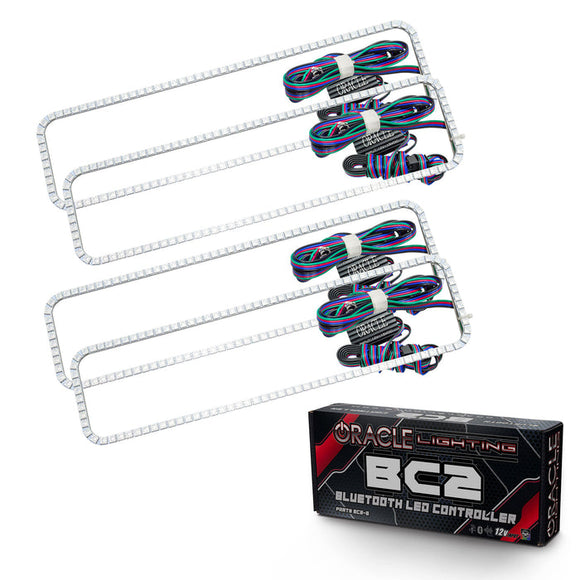 Oracle Chevrolet CK 87-99 Dual Halo Kit - ColorSHIFT w/o Controller SEE WARRANTY