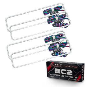 Oracle GMC Sierra 88-98 Dual Halo Kit - ColorSHIFT w/o Controller SEE WARRANTY