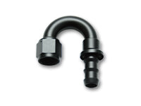 Vibrant -10AN Push-On 180 Deg Hose End Fitting - Aluminum
